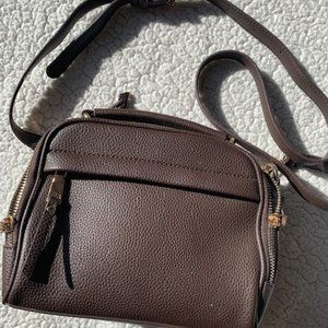 Madison West "The Ruby" Crossbody Purse in Brown